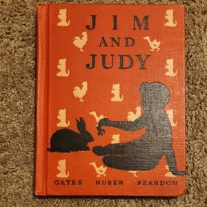 Vintage 'Jim and Judy' Book with Orange Cover